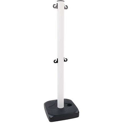 Plastový zahrazovací sloupek Manutan Expert, výška 90 cm, bílý