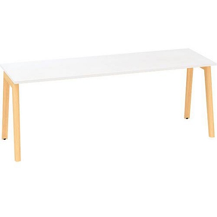 Kancelářský stůl Alfa Root, 200 x 80 x 74,2 cm, bílý