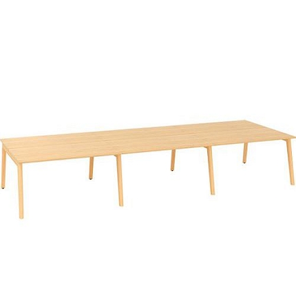 Kancelářský stůl Bench Alfa Root, 420 x 160 x 74,2 cm, dub