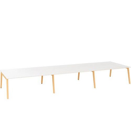 Kancelářský stůl Bench Alfa Root, 540 x 160 x 74,2 cm, bílý