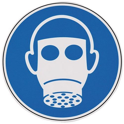 Příkazové značení Manutan Expert - Používej ochrannu dýchacích cest, hliník, 200 mm