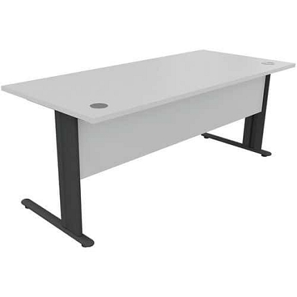 Kancelářský stůl Manutan Expert, 72 x 180 x 80 cm, světle šedá