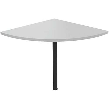 Stolová přístavba Manutan Expert, 72 x 80 x 80 cm, 90°, světle šedá