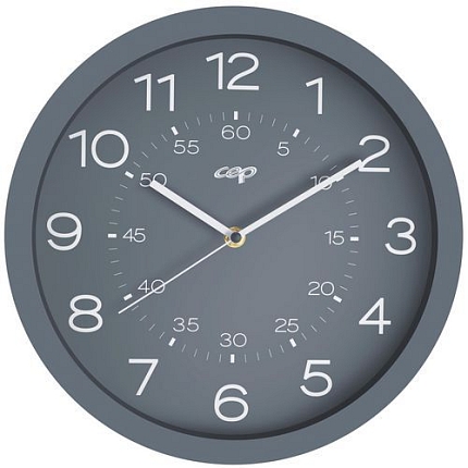 Magnetické analogové hodiny CEP Riviera 820M, průměr 30 cm, šedé