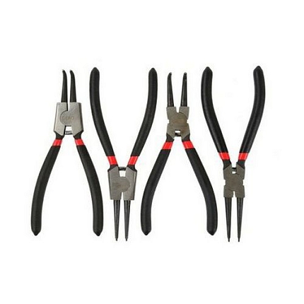 Kleště seeger sada 4ks, přímé a zahnuté, 180mm GEKO