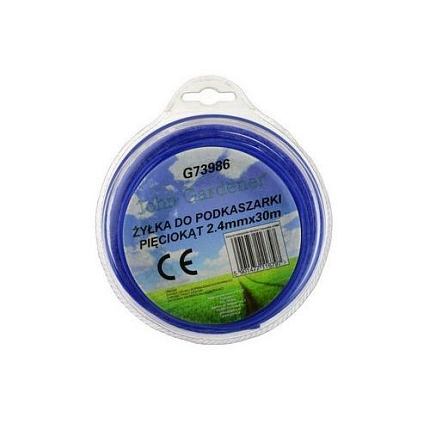 Struny do sekačky modrá, 2,4mm, hvězdivocý profil, nylon GEKO