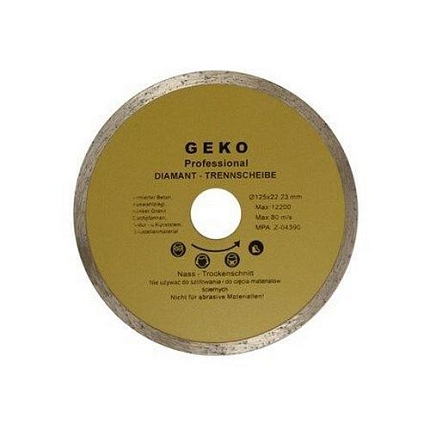 Kotouč diamantový řezný, 125mm GEKO