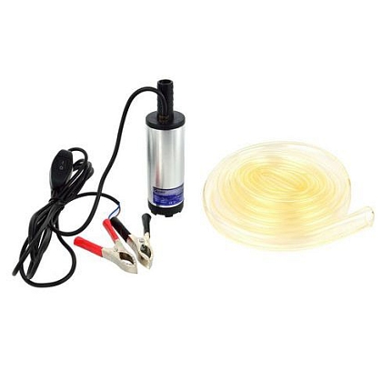 Čerpadlo na naftu, 12V, 12l/min, průměr 37mm, hadice 3m GEKO