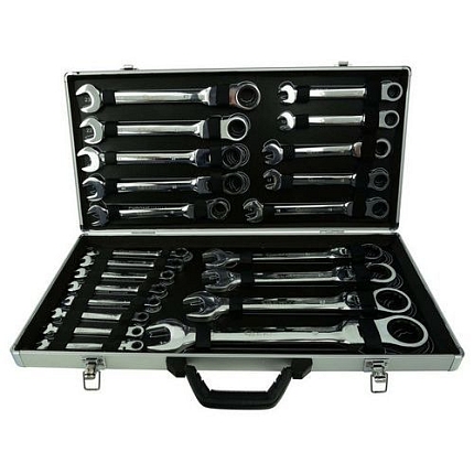 Sada ráčnových klíčů s kloubem, 22ks, 6-32mm GEKO