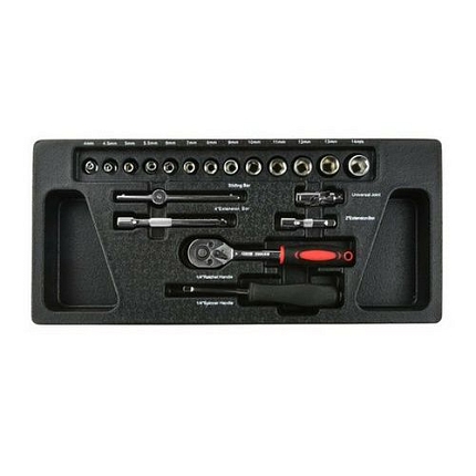 Vložka do zásuvky - ráčnová sada 1/4