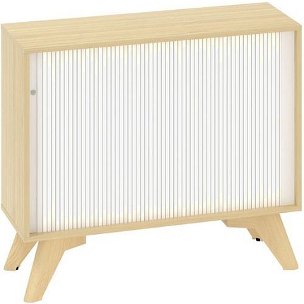 Nízká skříň Alfa Root s roletou, 1 police, 100 x 45 x 88,7 cm, dub