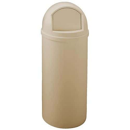 Odpadkový koš Marshall Dome – 57 l – béžový – Rubbermaid
