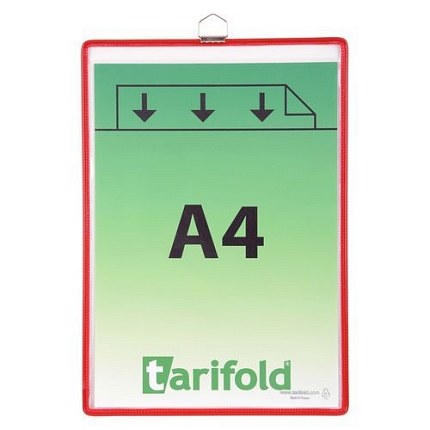 Informační rámečk Tarifold A4, s okem, červený
