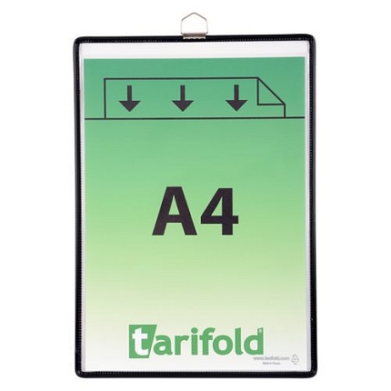 Informační rámečk Tarifold A4, s okem, černý