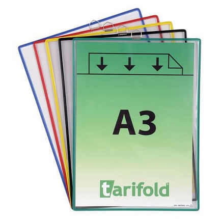 Informační rámečky s úchyty - Tarifold, 5 ks, A3, orientace na výšku