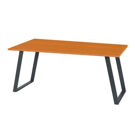 Kancelářský stůl Shape, 140 x 80 x 75 cm, rovné provedení, třešeň