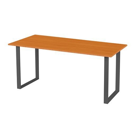 Kancelářský stůl Square, 140 x 80 x 75 cm, rovné provedení, třešeň