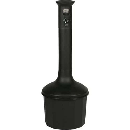 Popelník z ohnivzdorného plastu, objem 10 l, antracit