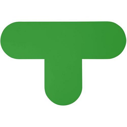 Signalizační podlahové značení Manutan Expert, 20 x 30 cm, 10 ks, zelené