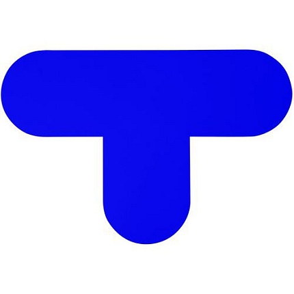 Signalizační podlahové značení Manutan Expert, 20 x 30 cm, 10 ks, modré