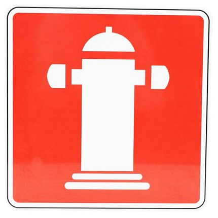 Požární tabulka Manutan Expert - Hydrant, hliník, 350 mm