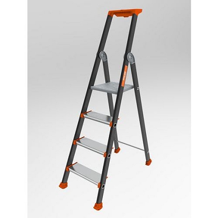 Hliníkové schůdky Kolos Tubesca-Comabi, 4 stupně