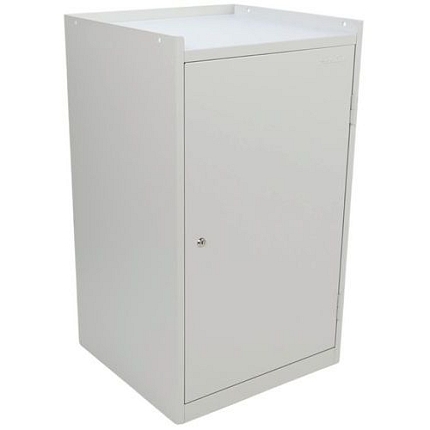 Dílenská skříň na nářadí Manutan Expert, 91,5 x 53,3 x 50 cm, šedá/šedá