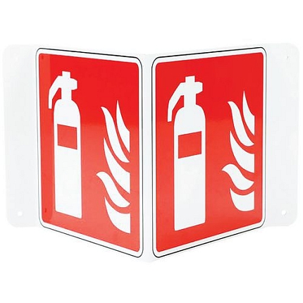 Požární tabulka Manutan Expert  - Hasicí přístroj, hliník, 350 x 350 mm