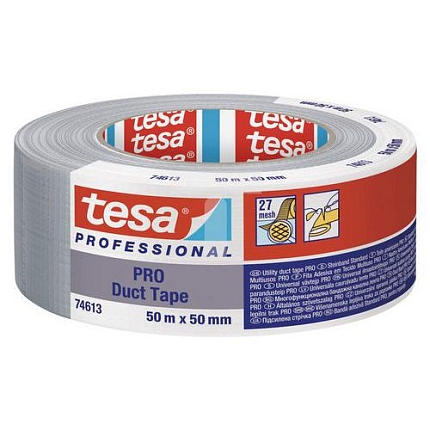 Lepicí páska Tesa 74613 - 50 m x 50 mm, šedá