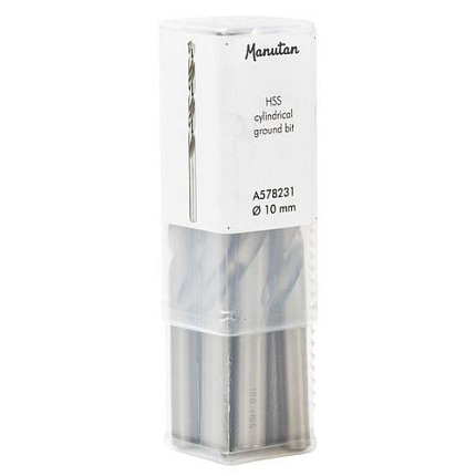 Vrták do kovu HSS Manutan Expert, průměr 10 mm