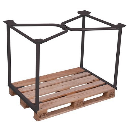 Paletový nástavec typ 65, šedý, 100 x 120 x 80 cm