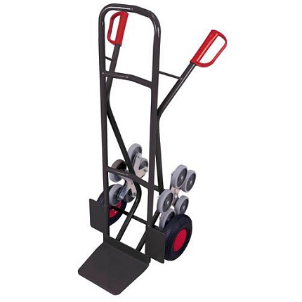 Schodišťový rudl RU232, do 200 kg, nafukovací kola, šedý