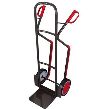 Rudl RU234 s ližinami, do 250 kg, 55 x 61,5 x 130,5 cm, plná kola, šedý