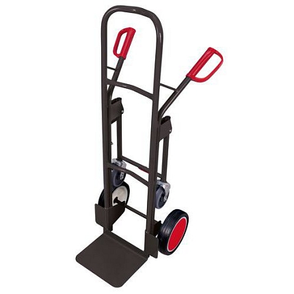 Rudl RU243 s opěrnými koly, do 250 kg, s plnými koly, šedý