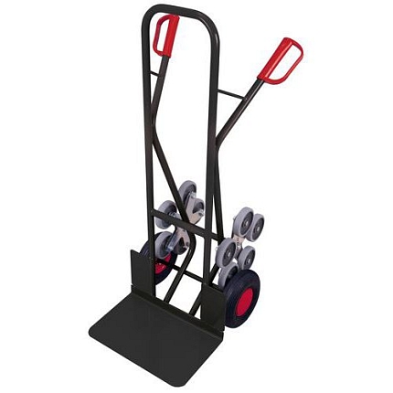 Schodišťový rudl RU249, do 200 kg, s nafukovacími koly, šedý