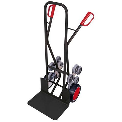 Schodišťový rudl RU249, do 200 kg, s plnými koly, šedý