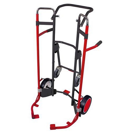 Teleskopický rudl RU258 na pneu, do 200 kg, s plnými koly, šedý