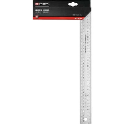 Tesařský úhelník Facom z nerezové oceli, délka 400 mm