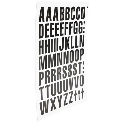 Magnetická písmena Manutan Expert, bílá