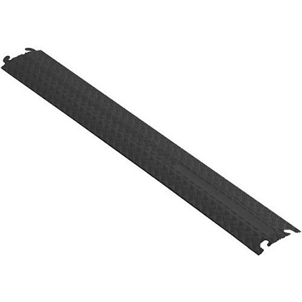 Kabelový most Manutan Expert Trio, rovný, 1 m, černý