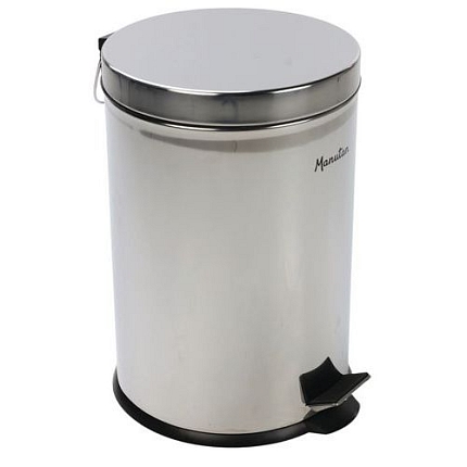 Nerezový koš Manutan Expert s pedálem, 20 l