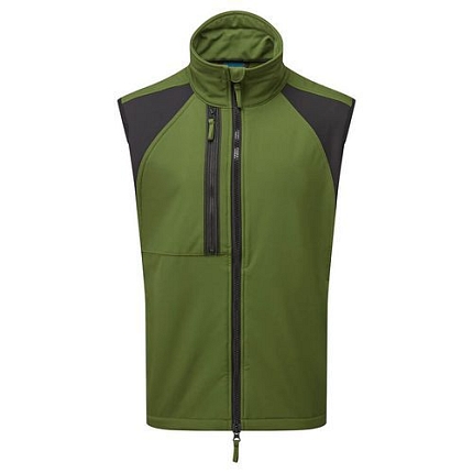 WX2 Softshell vesta Eco (2L), tmavě zelená, normální, vel.S
