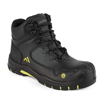 Kompozitní bota Apex Mid Boot S3S ESD HRO SR SC FO, černá/žlutá