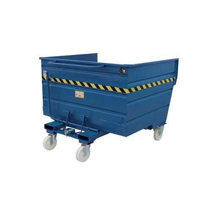 Víceúčelový sklápěcí přívěs Sall z oceli, modrý, 1610 L