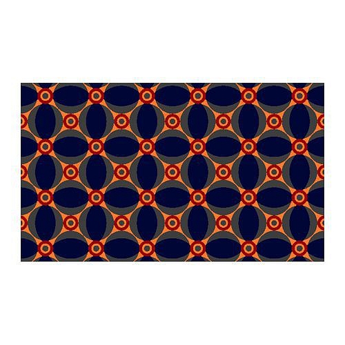 Vnitřní čisticí rohož Déco Design™ Imperial Retro, modrá/oranžová, 150 x 90 cm