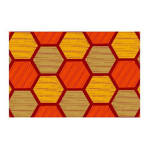 Vnitřní čisticí rohož Déco Design™ Imperial Honeycomb, oranžová, 60 x 90 cm