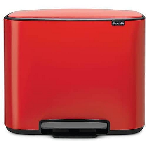 Odpadkový koš s nožním pedálem Bo Pedal bin 11 + 23 l Brabantia červený
