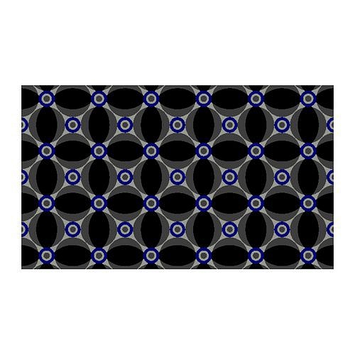 Vnitřní čisticí rohož Déco Design™ Imperial Retro, modrá/černá, 150 x 90 cm