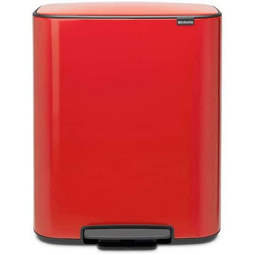 Odpadkový koš s nožním pedálem Bo Pedal bin 60 L Brabantia červený