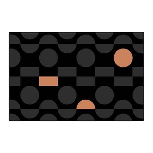 Vnitřní čisticí rohož Déco Design™ Imperial Dotz, šedá/růžová, 150 x 90 cm